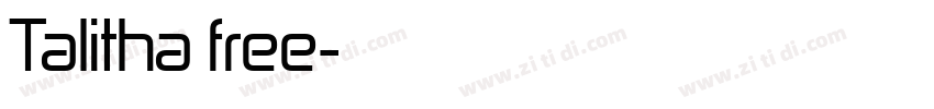 Talitha free字体转换